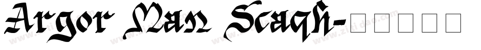 Argor Man Scaqh字体转换